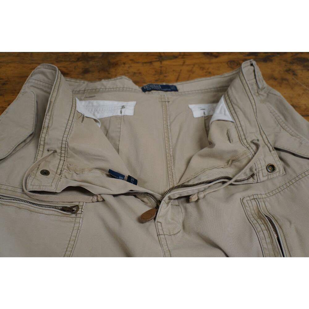 Polo Ralph Lauren Military Cargo Pants 36/32 Beige Paratrooper Army RRL - Picture 12 of 13